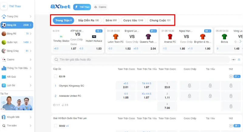 chọn-trận-đấu-để-đặt-cược-8xbet